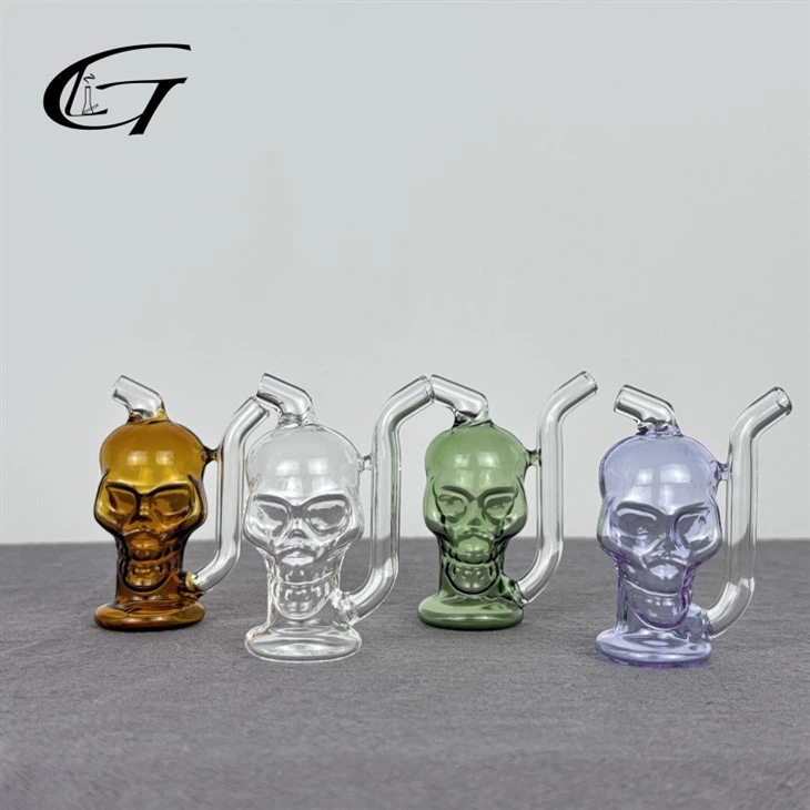 Skull Oil Burner Bubbler Water Pipe